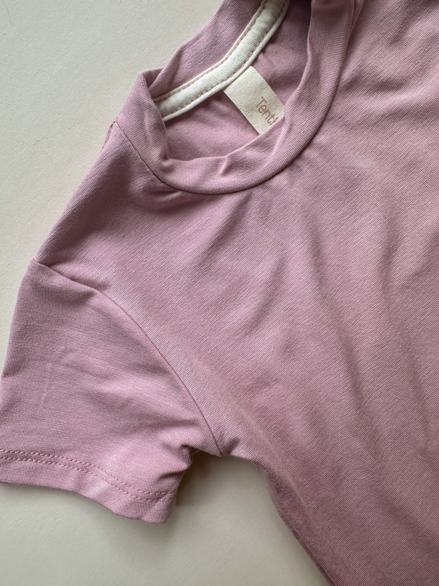 Crew Neck Essential Tee | Baby & Toddler | Luxury Bamboo | Dusty Pink