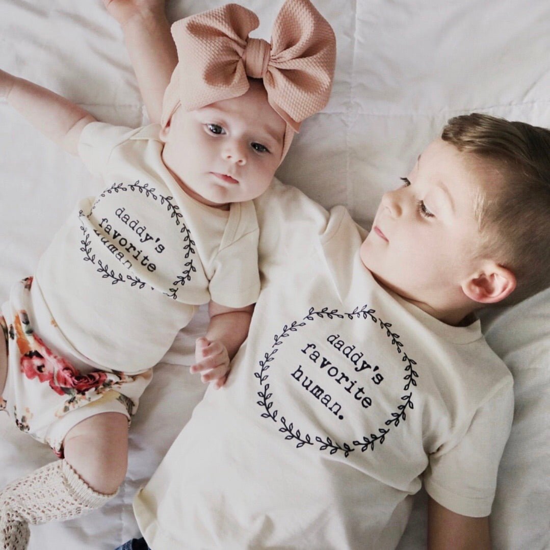 Daddy's Favorite Human - Organic Cotton Bodysuit