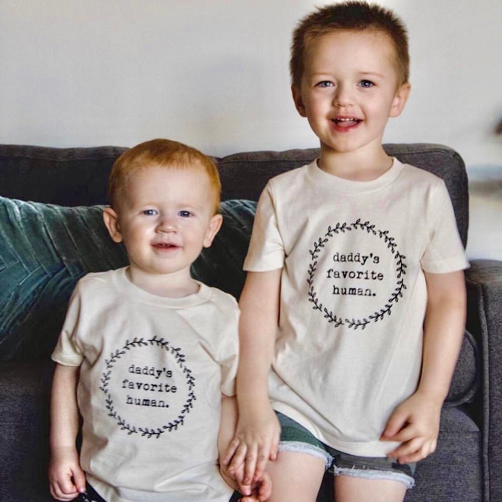 Daddy's Favorite Human - Organic Cotton Tee