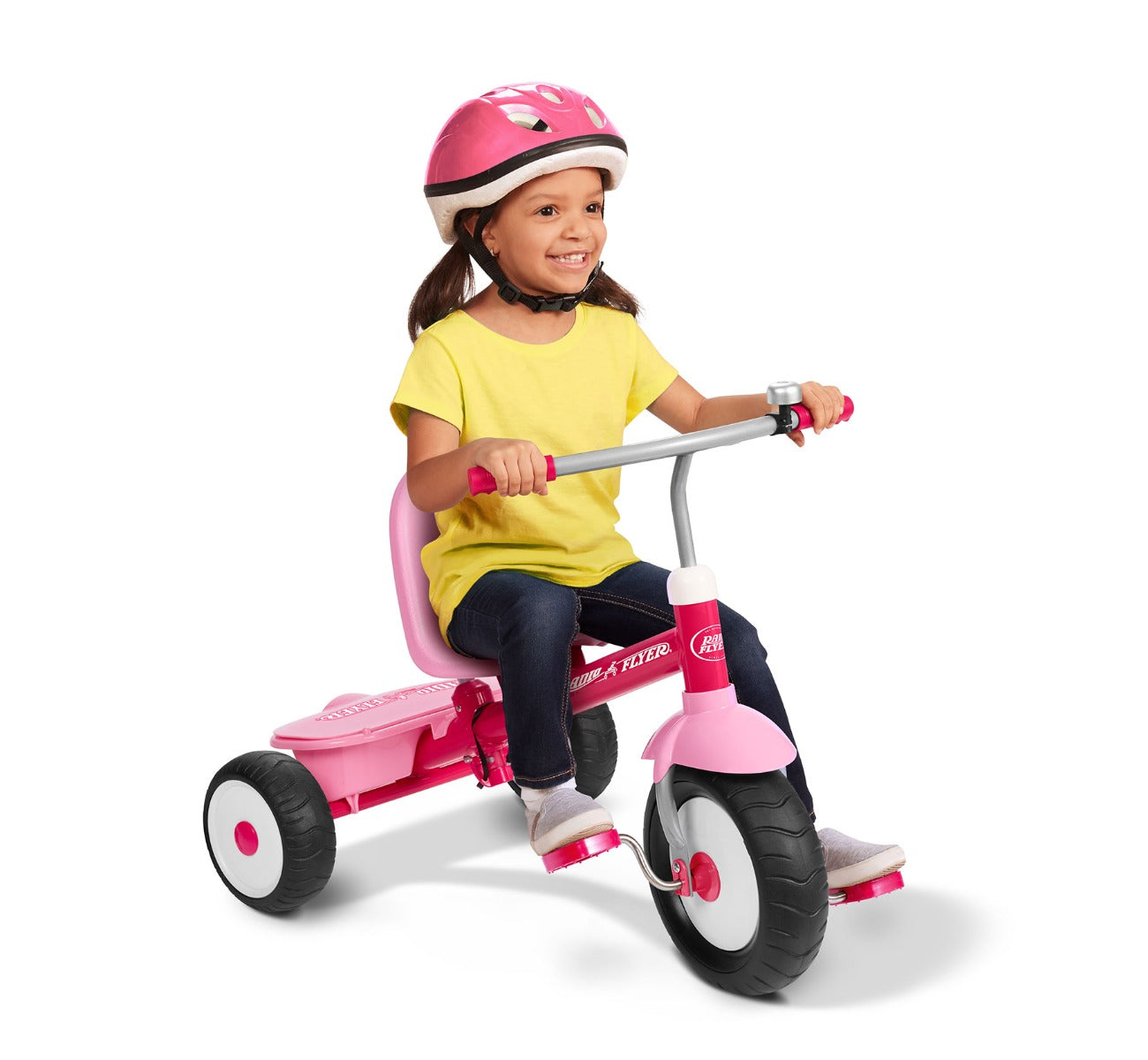 Deluxe Steer & Stroll Trike Pink