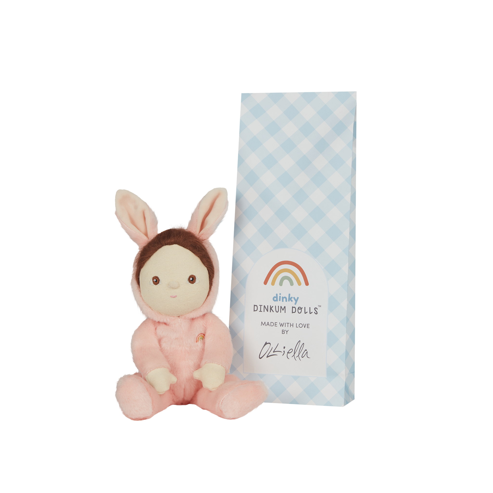 Dinky Dinkums - Fluffle Family - Bella Bunny - Rose Pink
