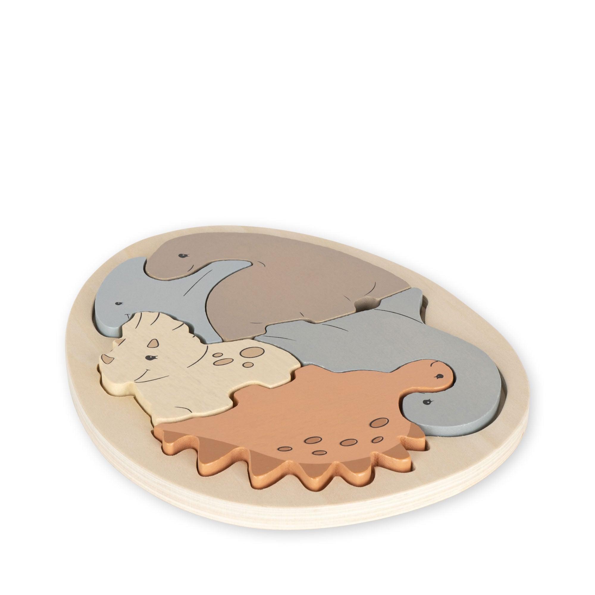 dinosaur egg wood puzzle - Why and Whale