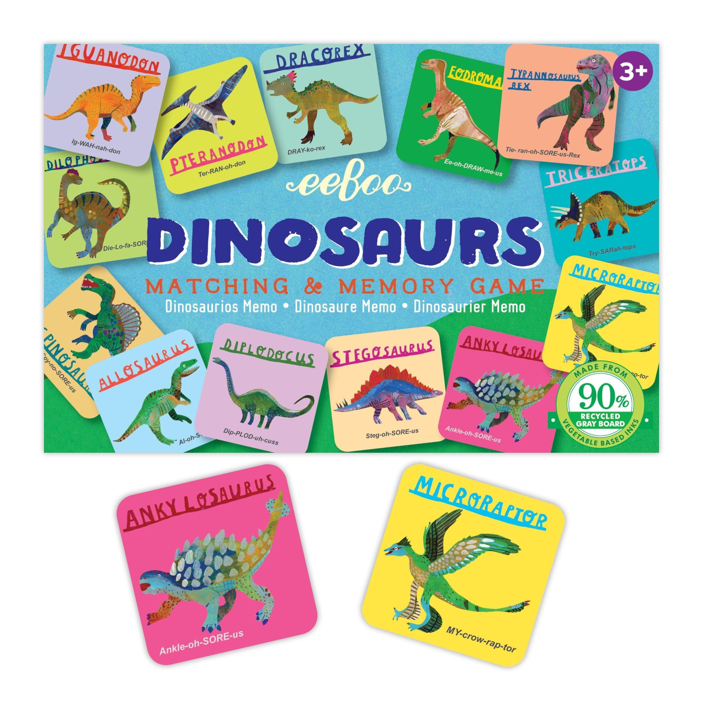 Dinosaurs Memory & Matching Game - Why and Whale