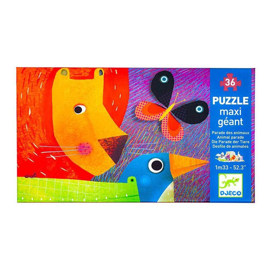 Djeco Animal Parade Giant Floor Puzzle 36 pc - Why and Whale