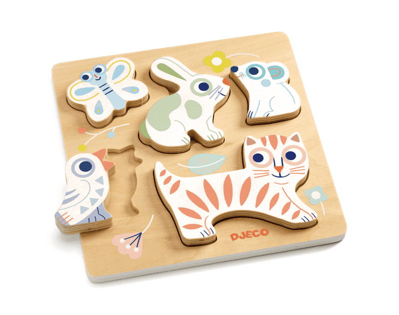 Djeco BabyAnimali Stacking Puzzle - Why and Whale