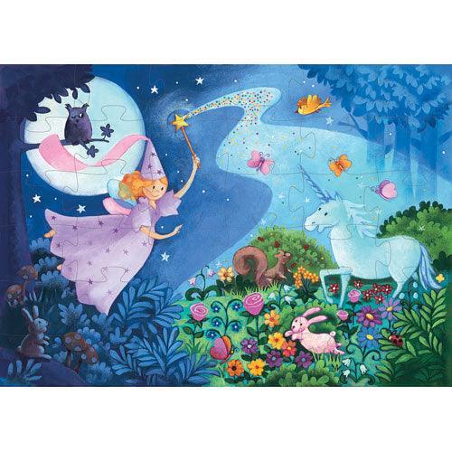 Djeco Fairy And Unicorn 36 Piece Puzzle - Why and Whale