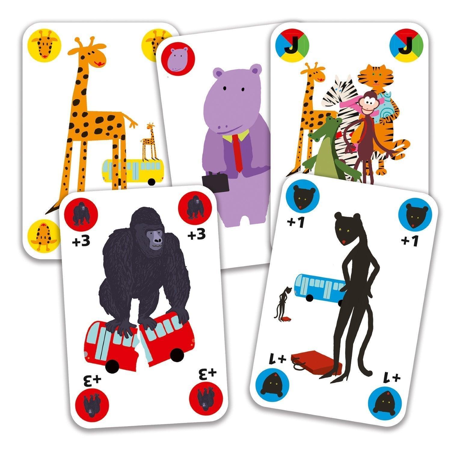 Djeco Gorilla Strategy Playing Card Game - Why and Whale