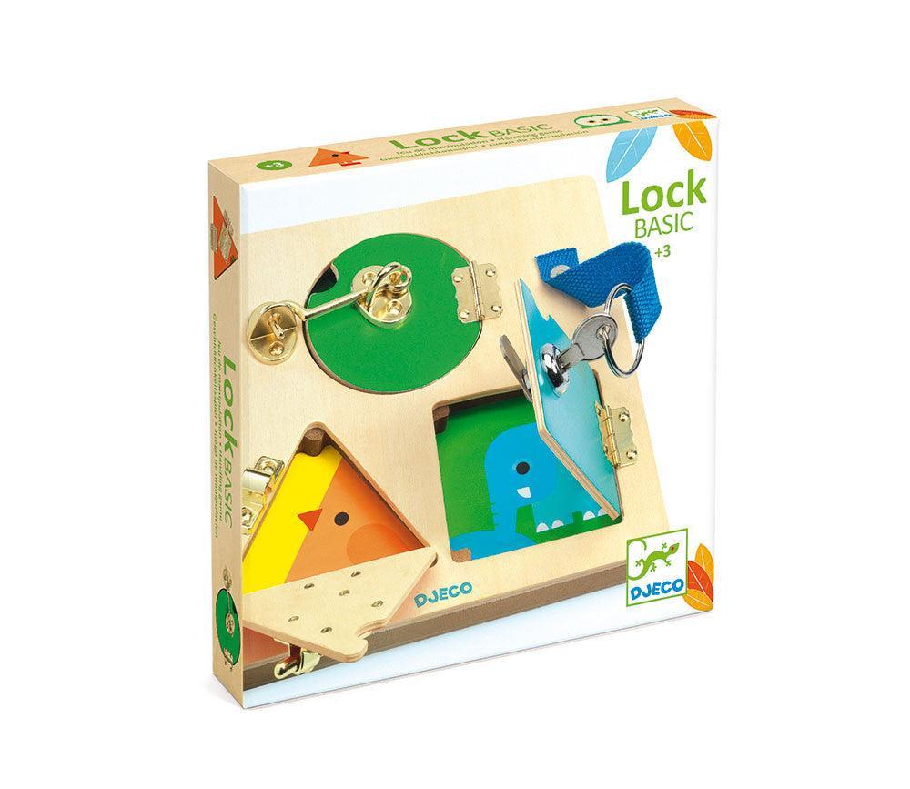 Djeco LockBasic Wooden Puzzle - Why and Whale