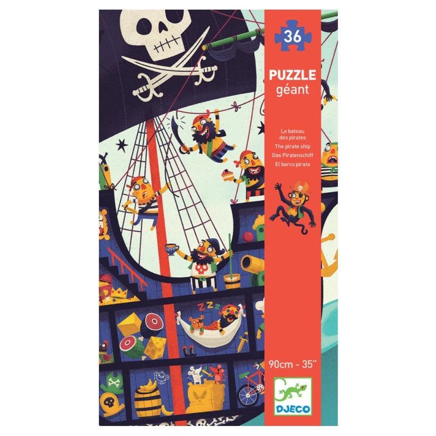Djeco Pirate Ship Giant Floor Puzzle 36pc - Why and Whale