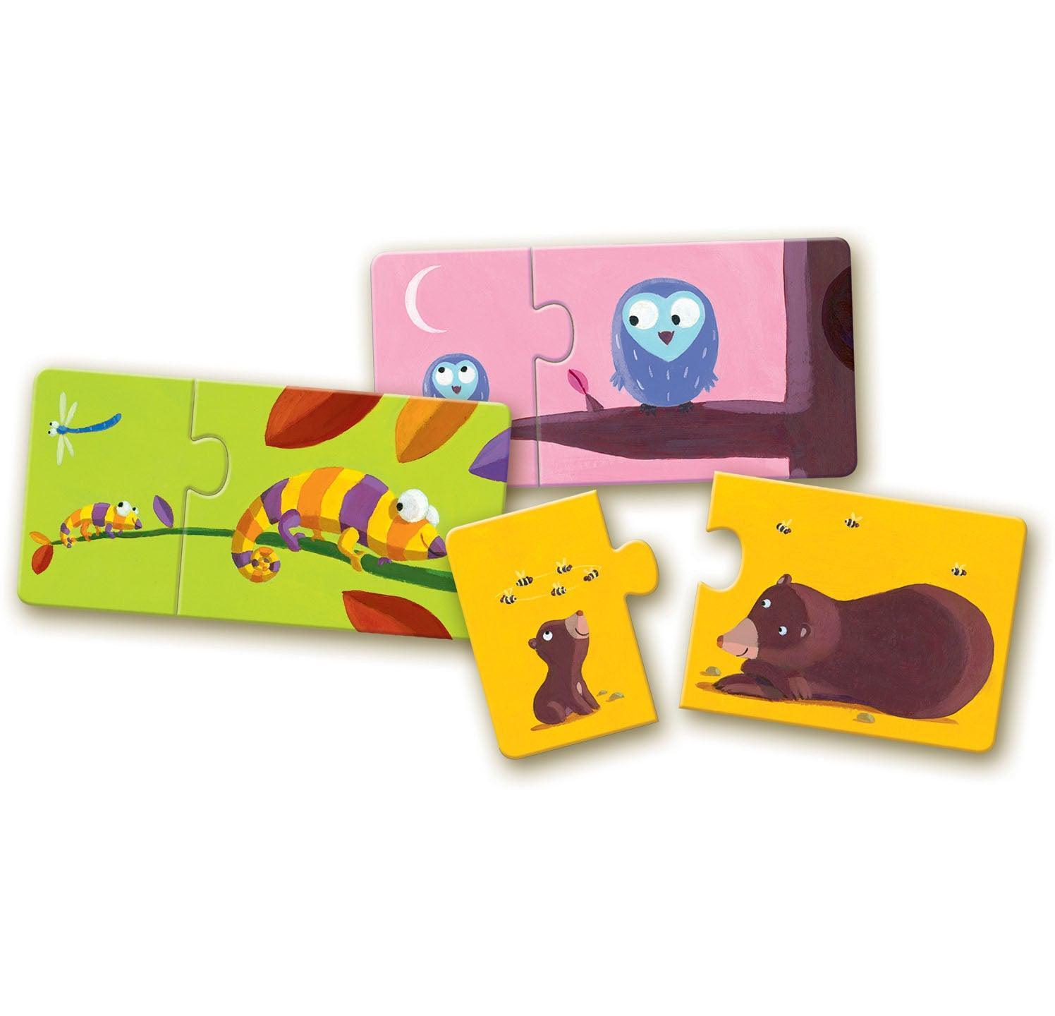 Djeco Puzzle Duo Mom and Baby - Why and Whale