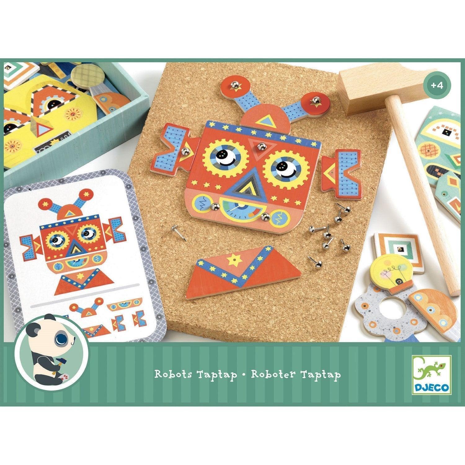 Djeco Robots Tap Tap Construction Game - Why and Whale
