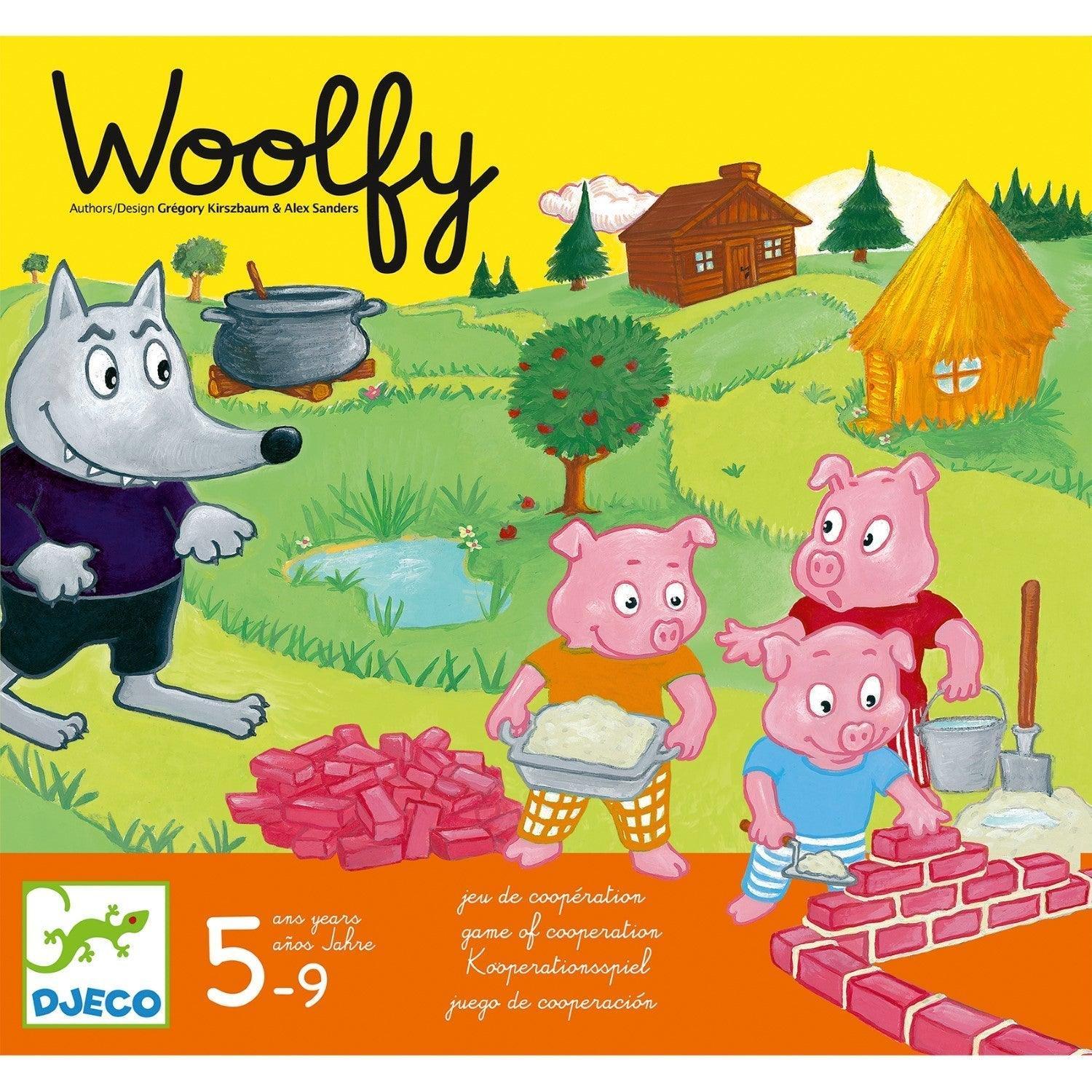Djeco Woolfy Three Little Pigs Cooperation Game - Why and Whale