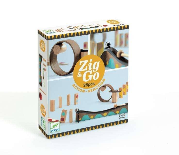 Djeco Zig & Go Curve 25pc Set - Why and Whale