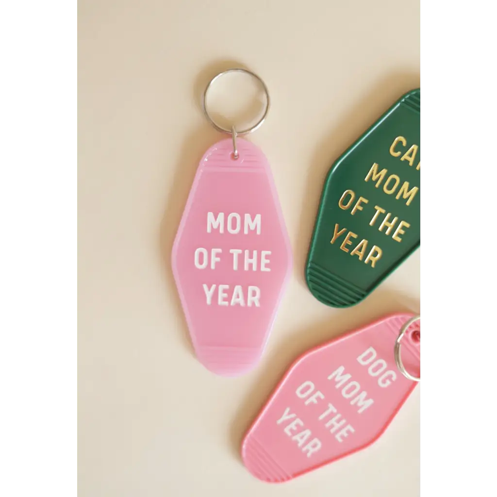 Dog Mom Motel Keychain