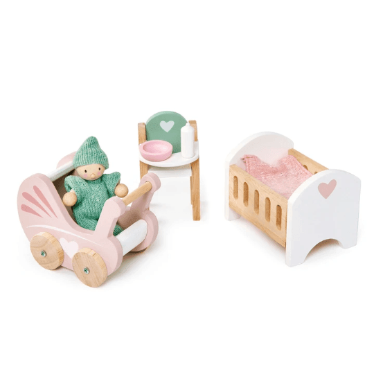 Dollhouse Dovetail Nursery Set - Why and Whale