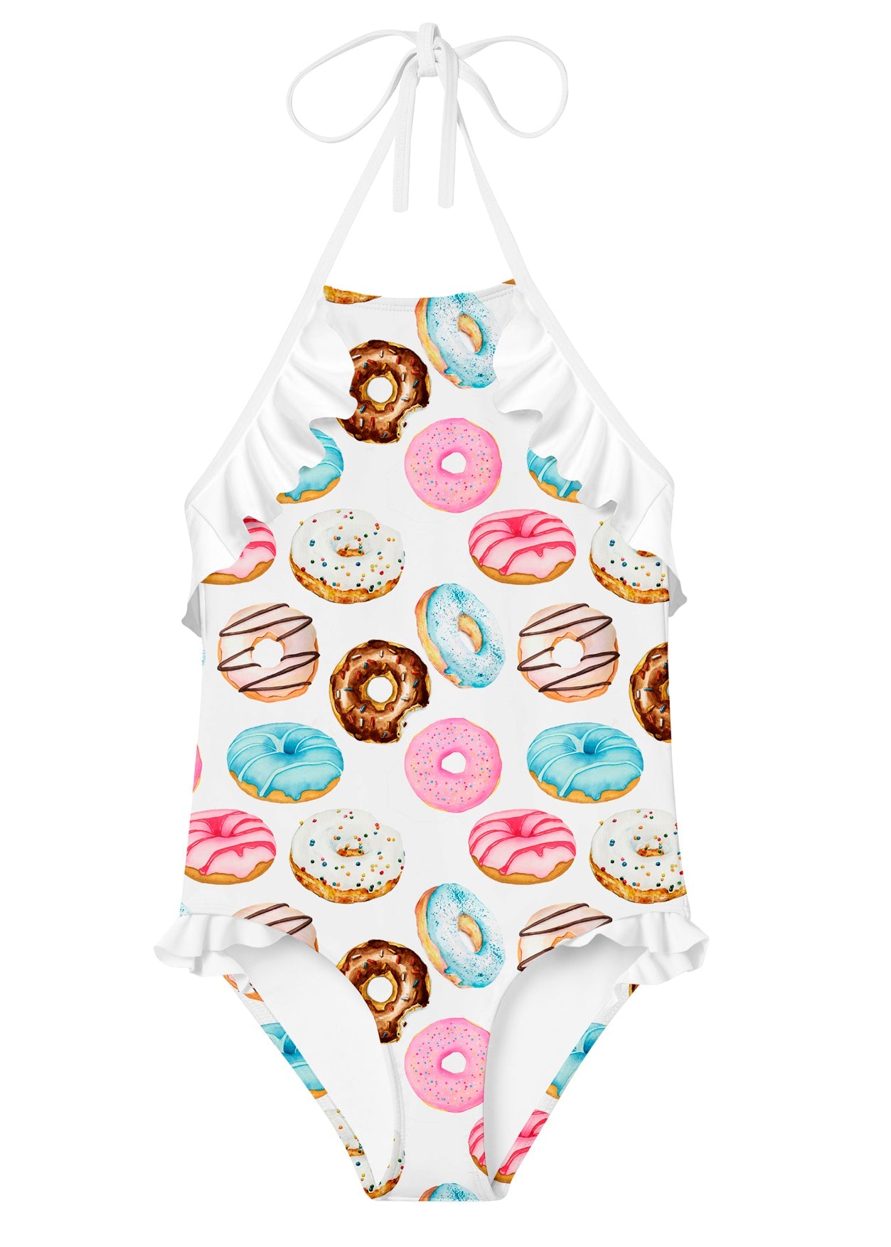 Donut Swimsuit with Ruffle