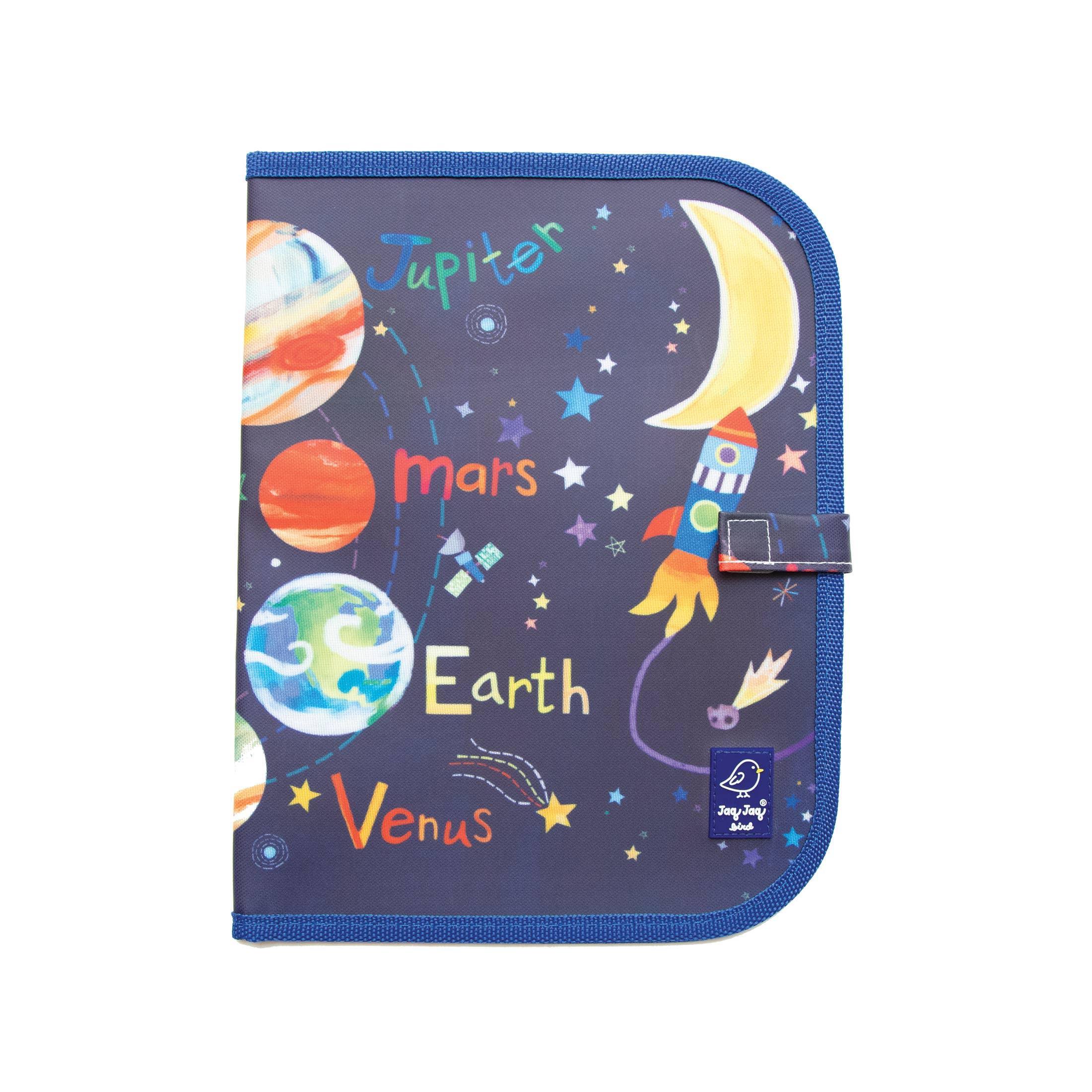 Doodle It & Go erasable mat - Hello, World! Solar System - Why and Whale