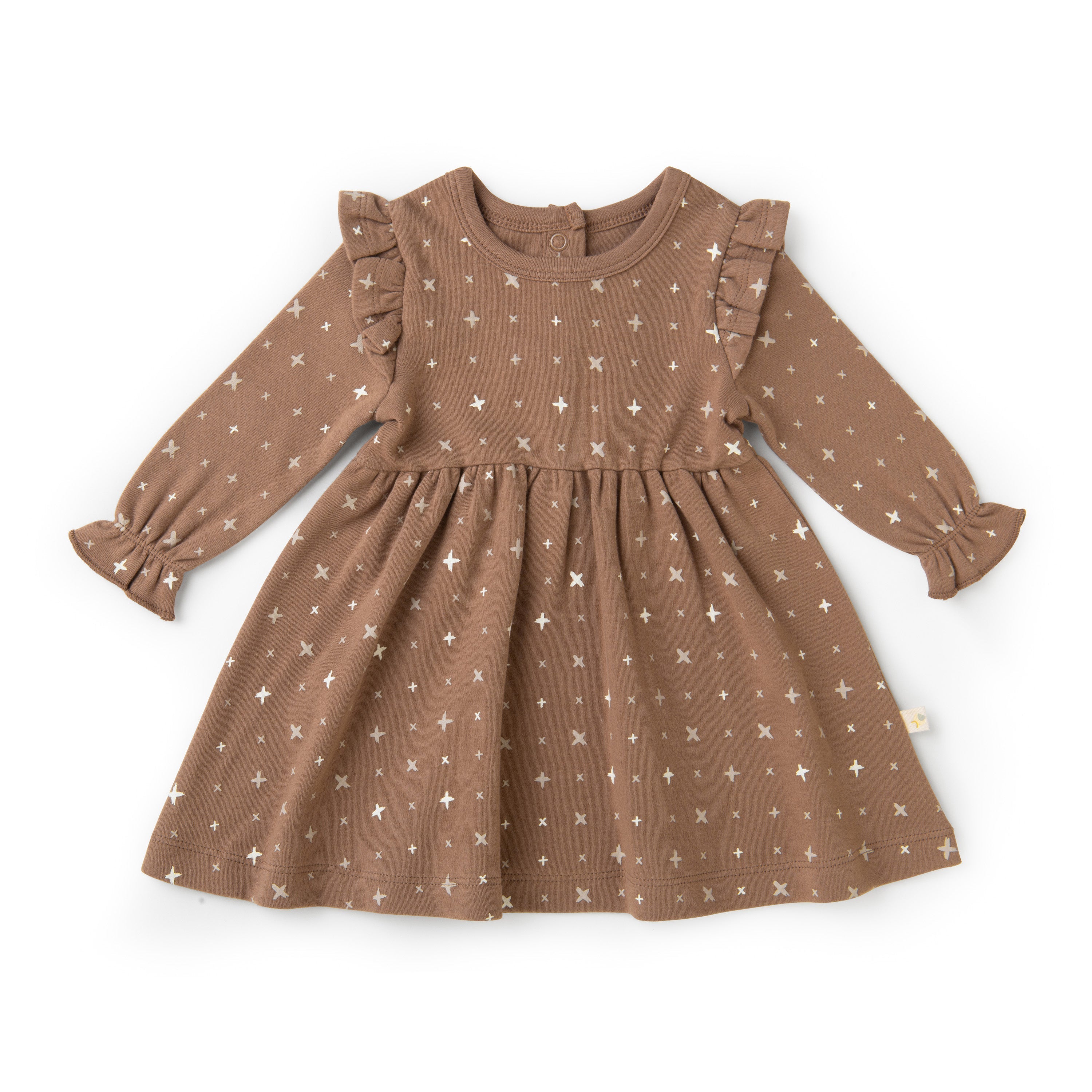 Organic Girls Ruffle Dress - Sparkle