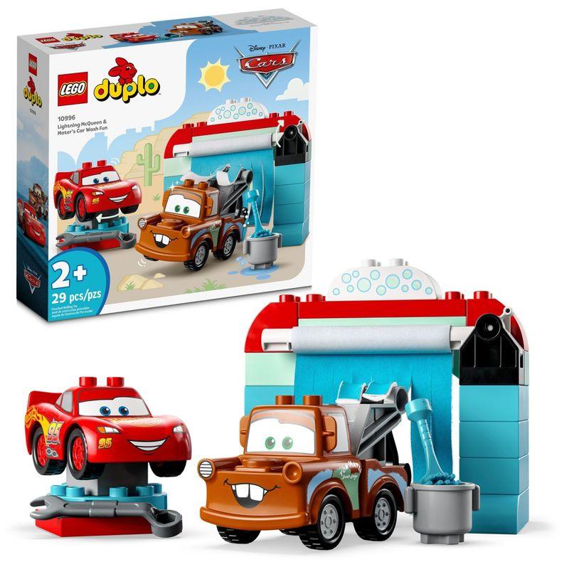 Duplo Disney and Pixar Cars Lightning McQueen & Mater Car Wash Fun - Why and Whale