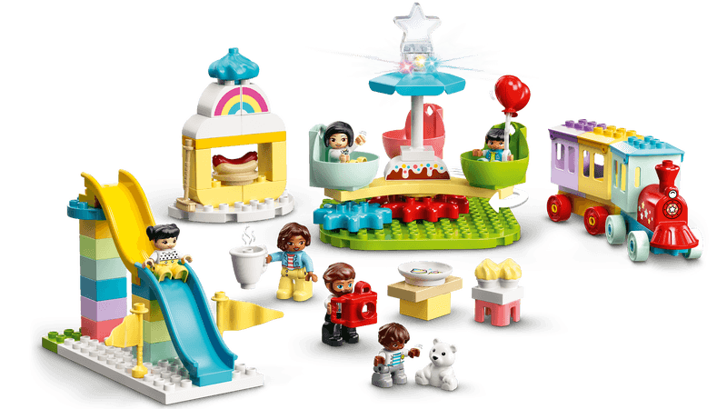 Duplo Town Amusement Park Fairground Building Toy - Why and Whale