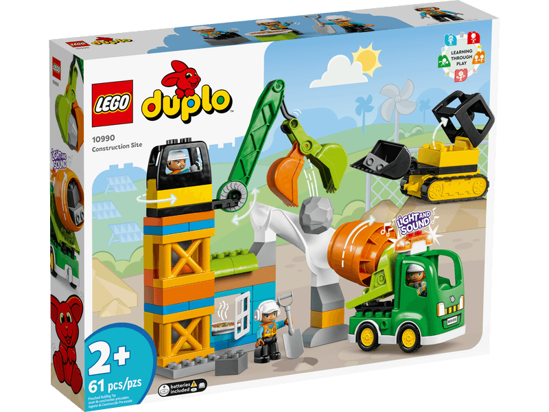 Duplo Town Construction Site Building Toy Set - Why and Whale