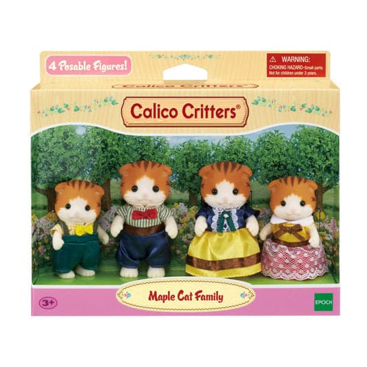 Calico Critters Maple Cat Family