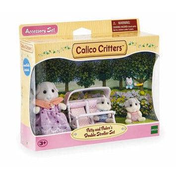 Calico Critters Patty and Paden's Double Stroller Set