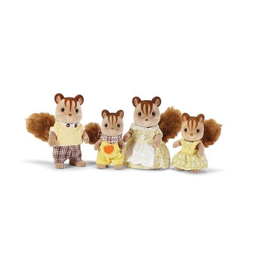 Calico Critters Walnut Squirrel Family