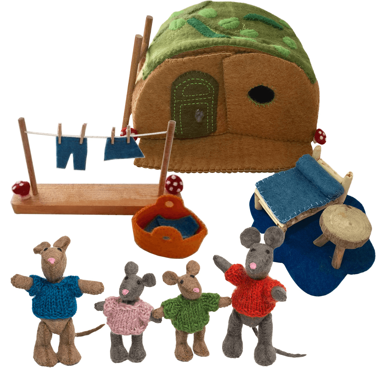 Fairy World Deluxe Mouse House Set - Why and Whale