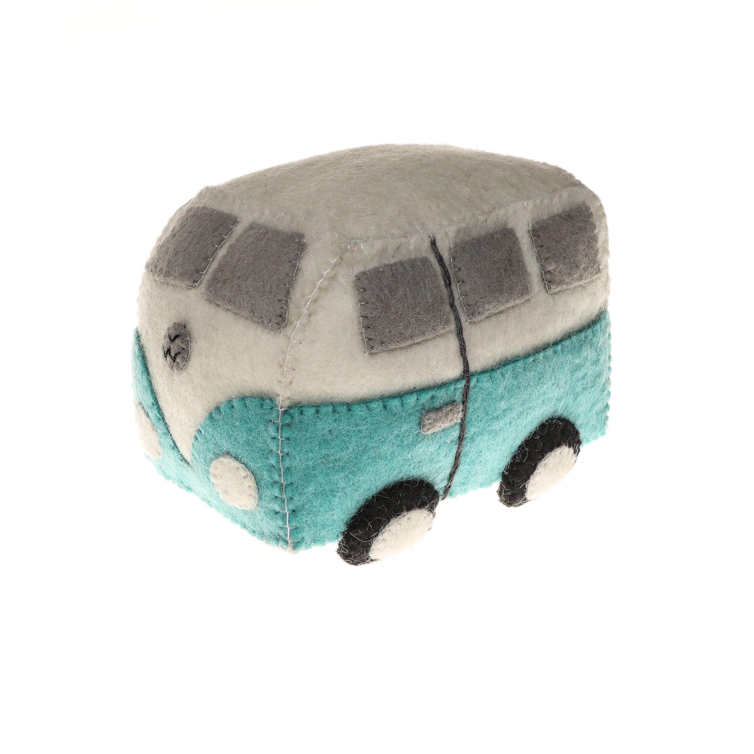 Felt Hippie Van Toy - Why and Whale