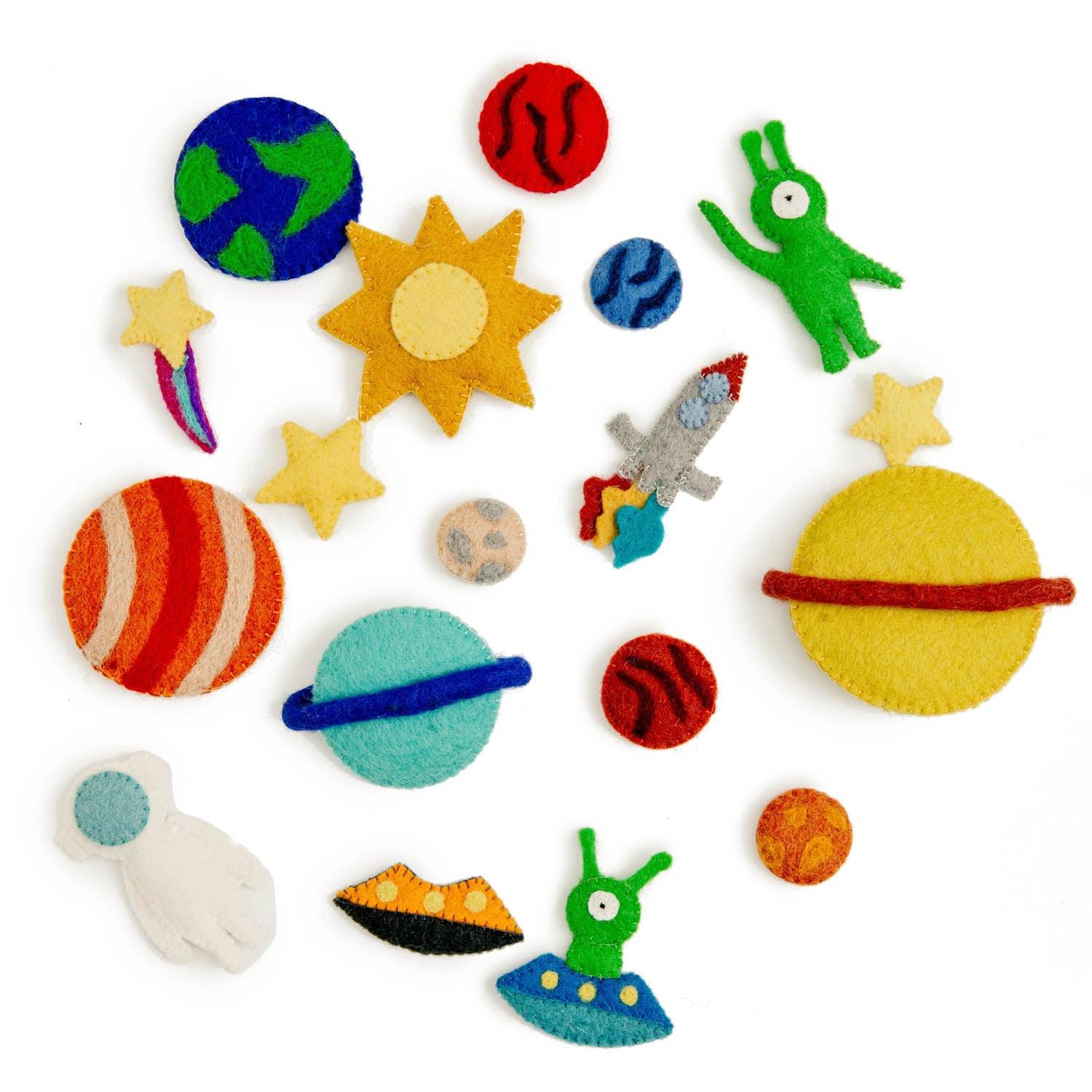 Felt Space Discovery Board - Why and Whale