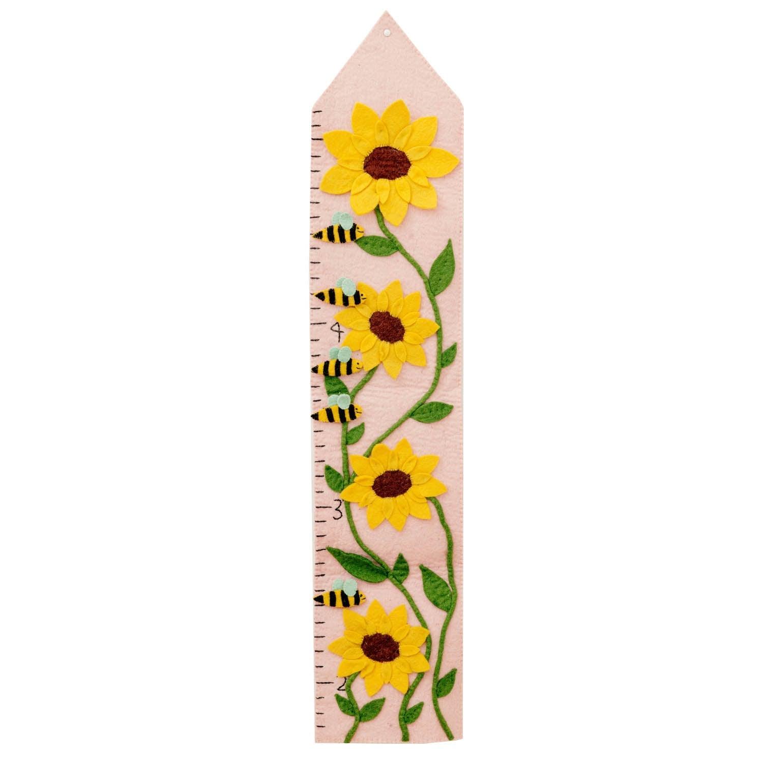Felt Sunflower Growth Chart - Why and Whale