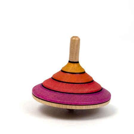Flamenco Wooden Spinning Top - Why and Whale