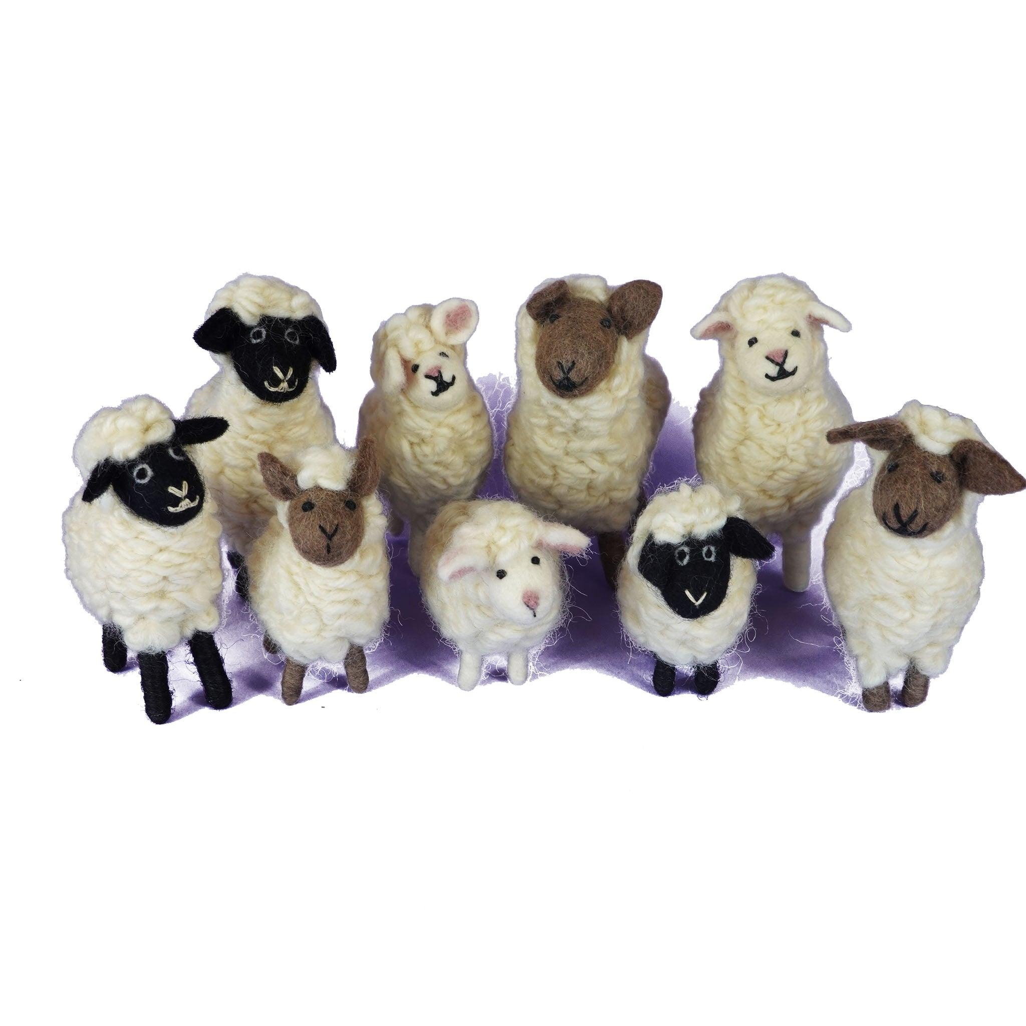 Flock of Sheep Set of 9 - Why and Whale