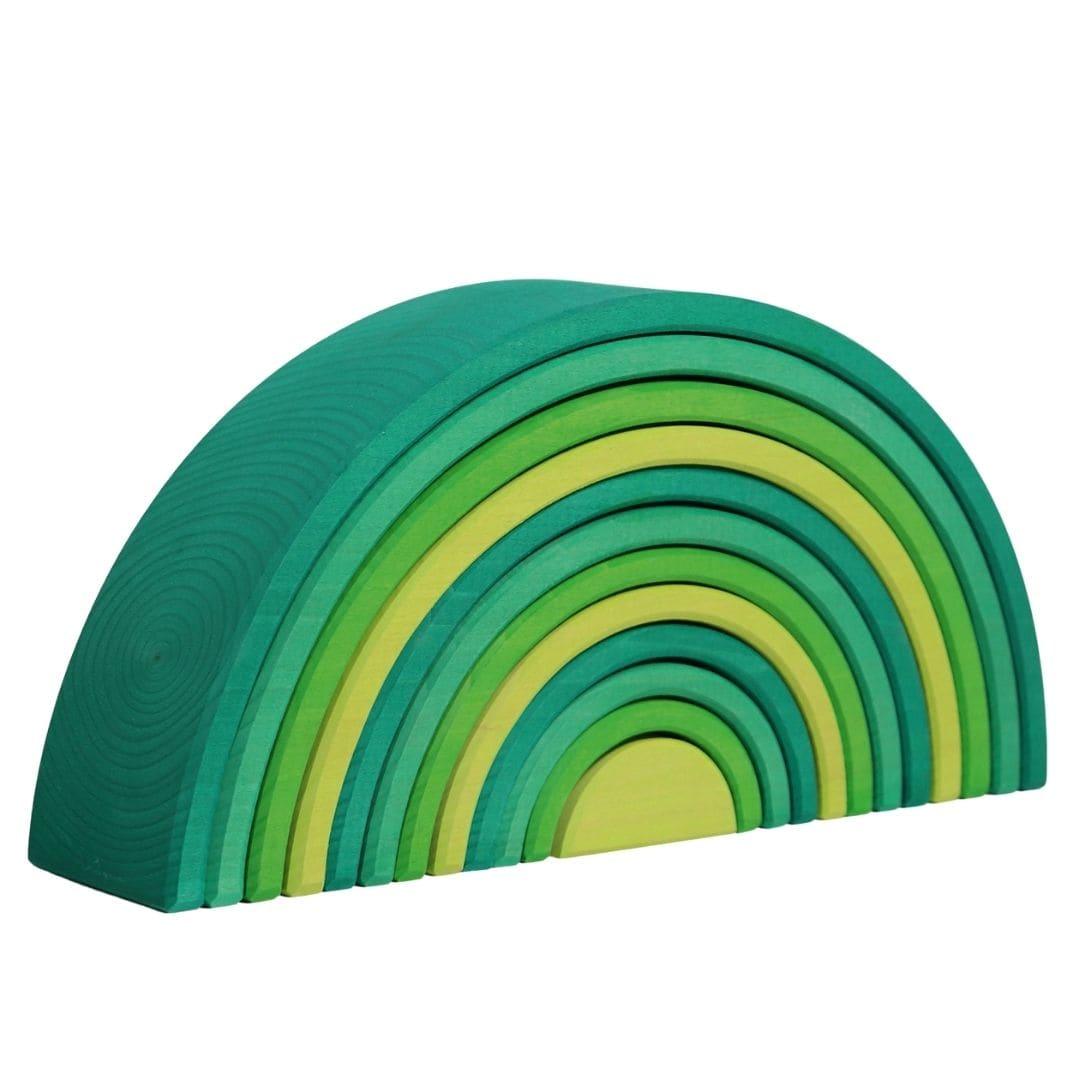 Forest Green Wooden Rainbow Tunnel - Why and Whale