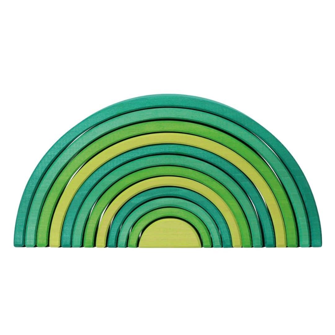 Forest Green Wooden Rainbow Tunnel - Why and Whale