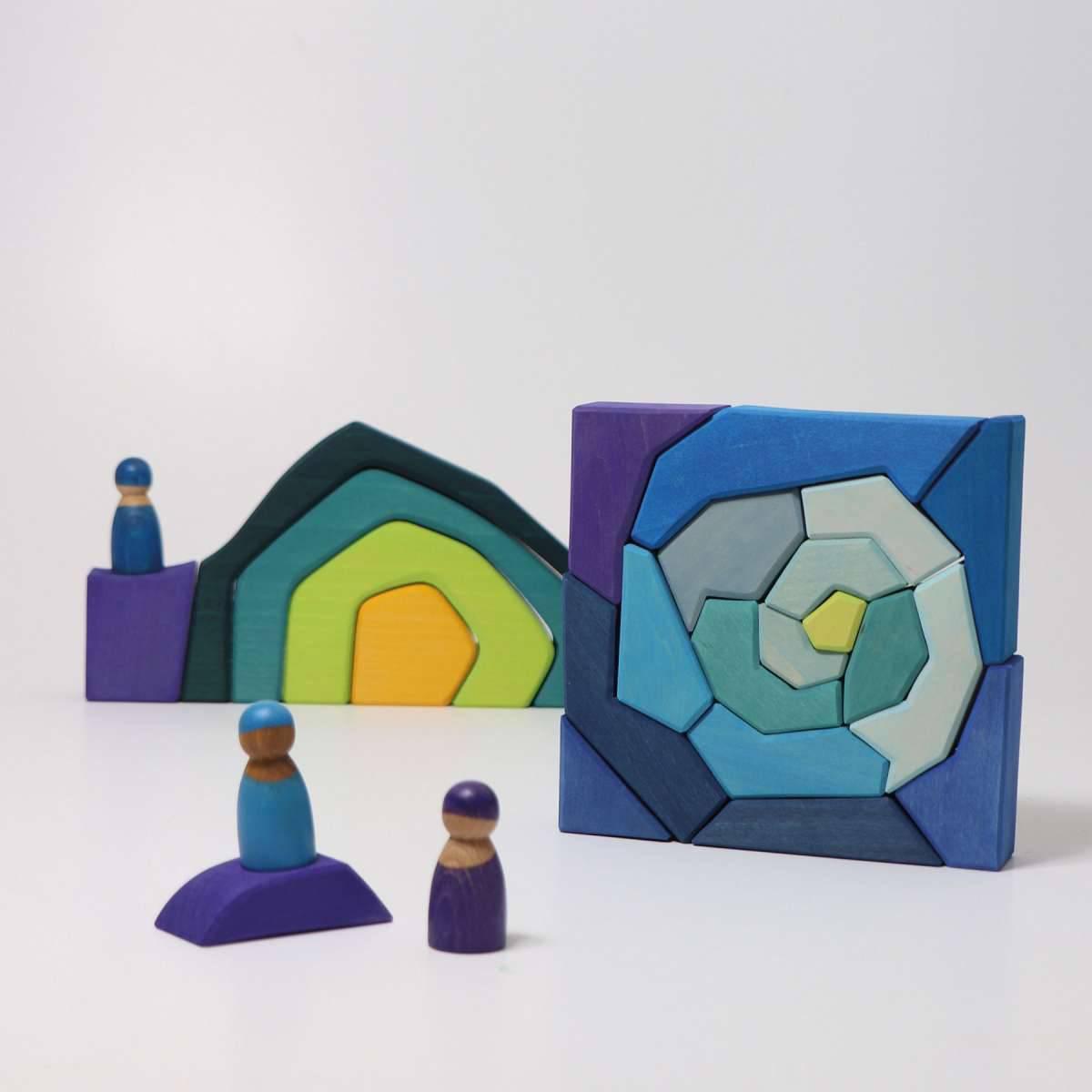 Four Temperaments Wooden Building Set - Why and Whale