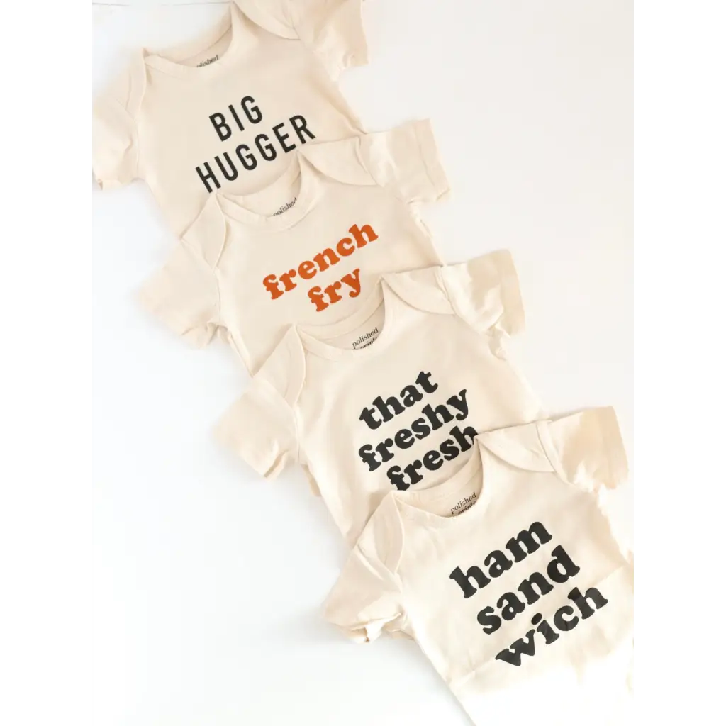 French Fry Organic Cotton Baby Onesie