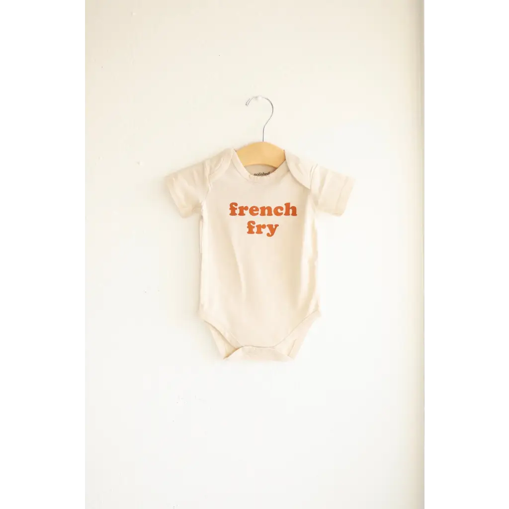 French Fry Organic Cotton Baby Onesie