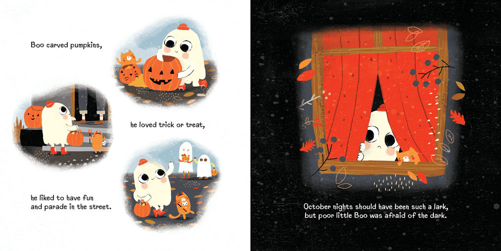 Ghost Afraid of the Dark Picture Book - Why and Whale