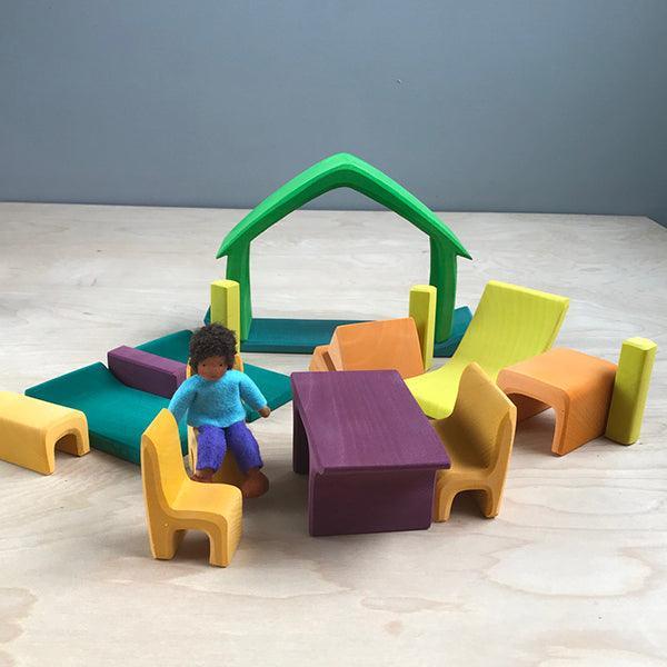 Gluckskafer - All-In-One Stacking House, Green - Why and Whale