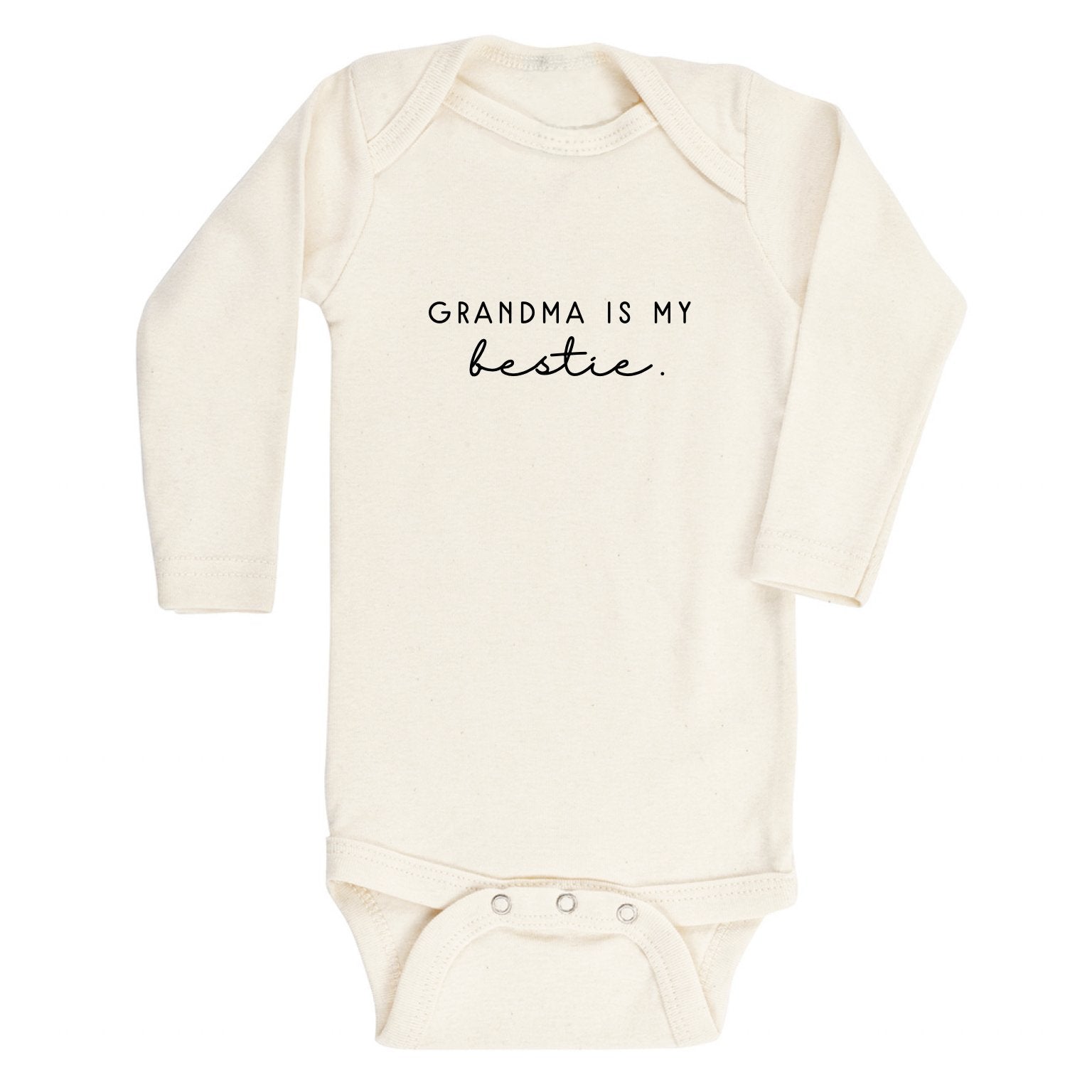 Grandma is My Bestie - Long Sleeve Organic Bodysuit