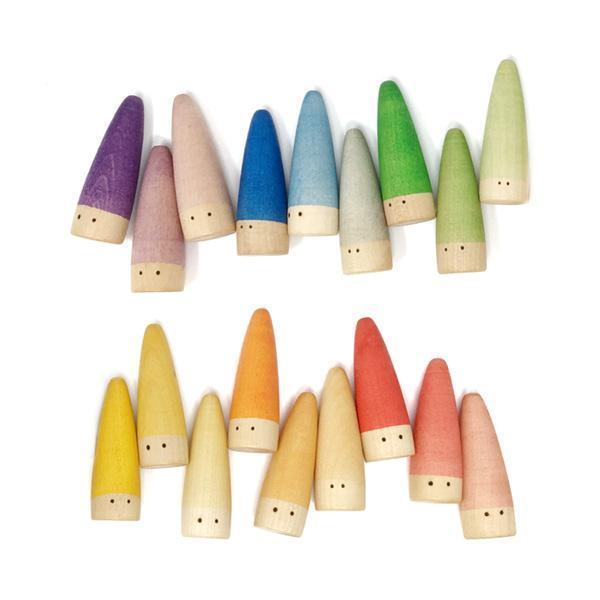 Grapat - Stick Gnomes Set of 18 - Why and Whale