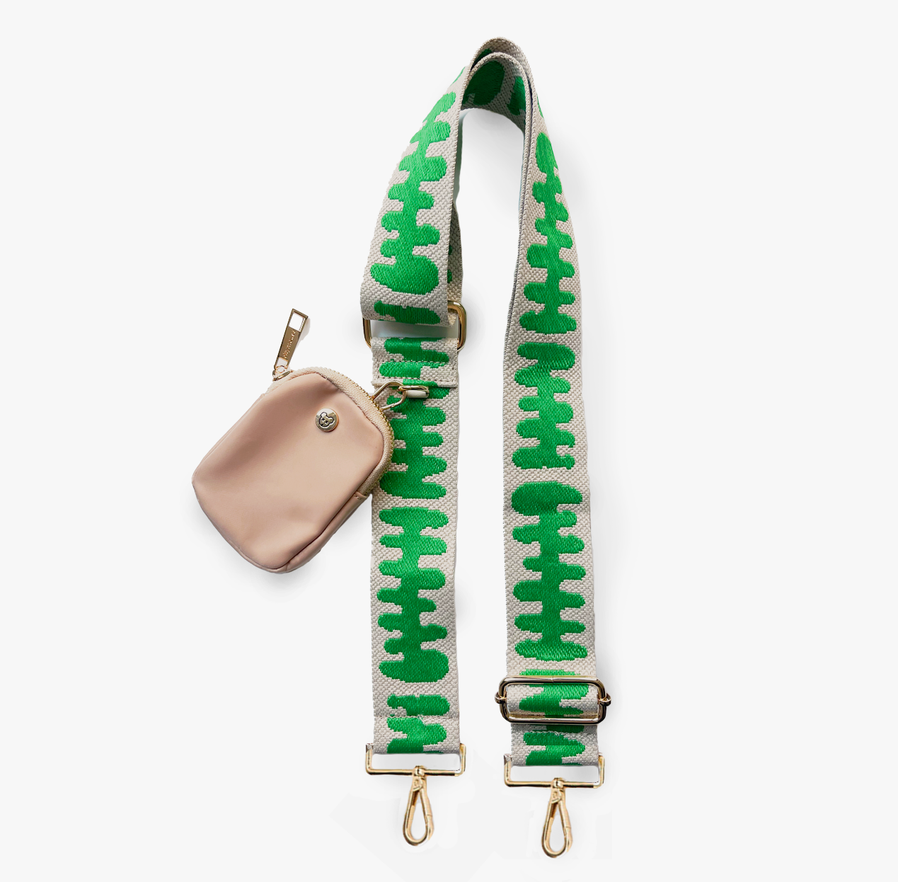 green wavy strap