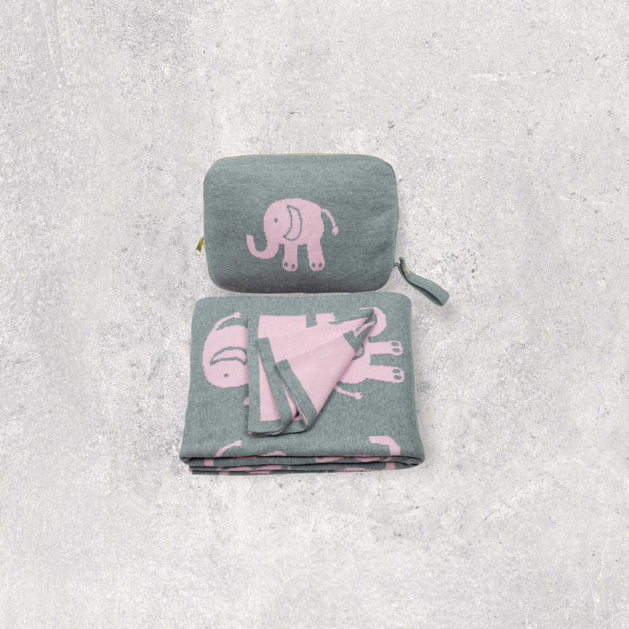 Elephant love Pink/Grey