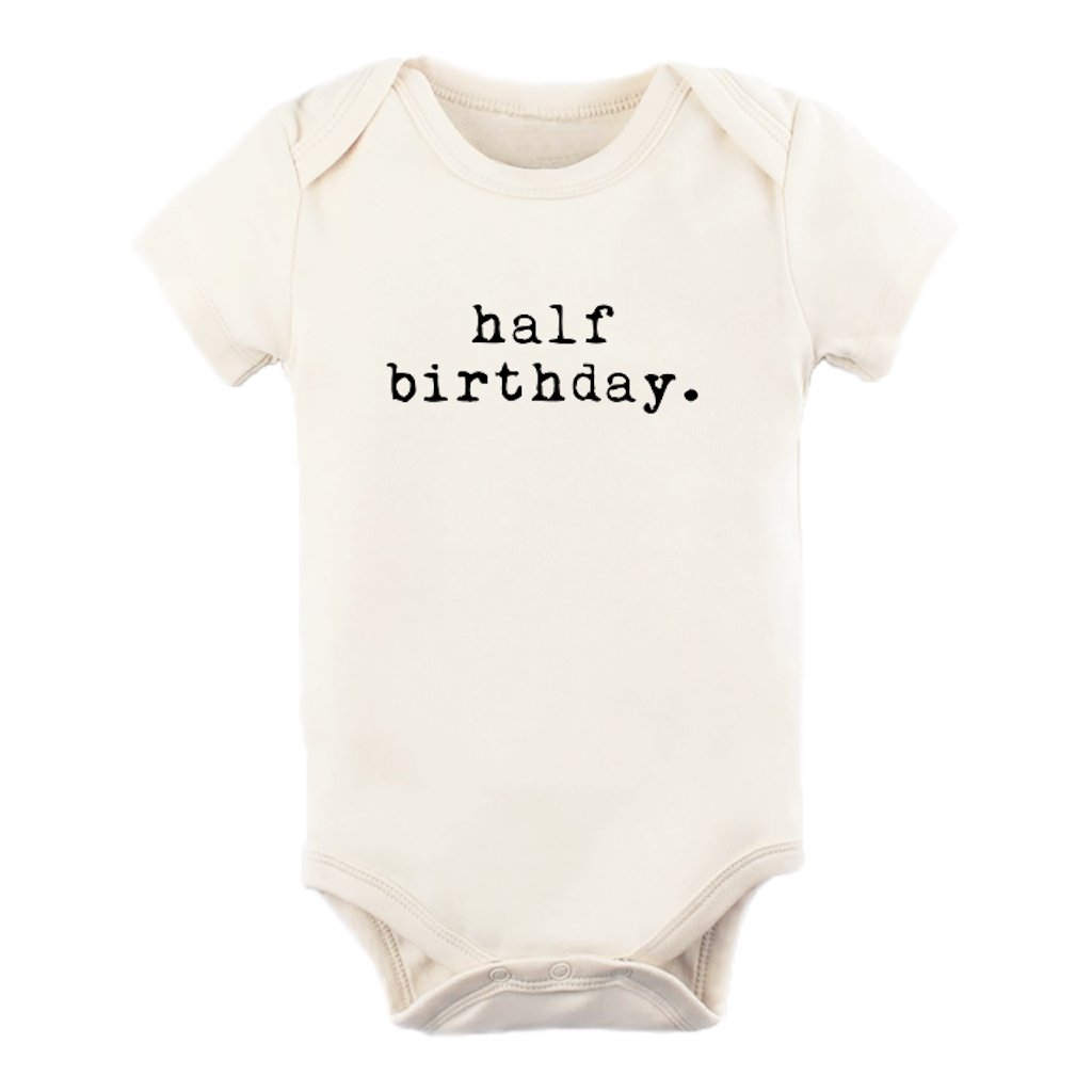 Half Birthday - Organic Cotton Bodysuit