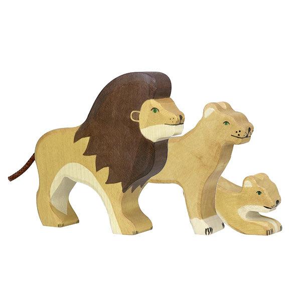 Holztiger Lion Family Set of 3 - Why and Whale