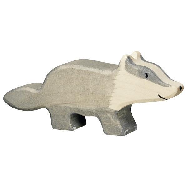 Holztiger - Wooden Animal - Badger - Why and Whale