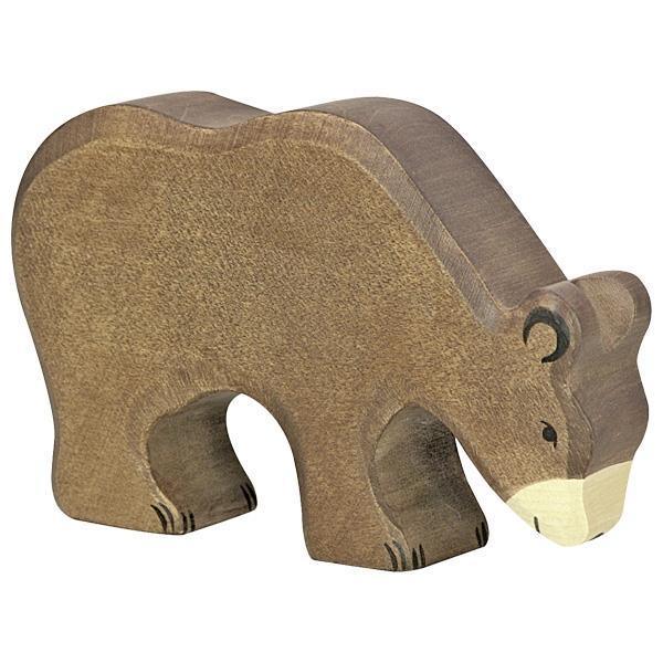 Holztiger - Wooden Animal - Brown bear, feeding - Why and Whale