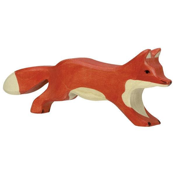 Holztiger - Wooden Animal - Fox Running - Why and Whale